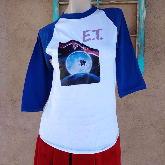 Vintage Tops - 1980s ET Extraterrestrial T Shirt Womens X Small
